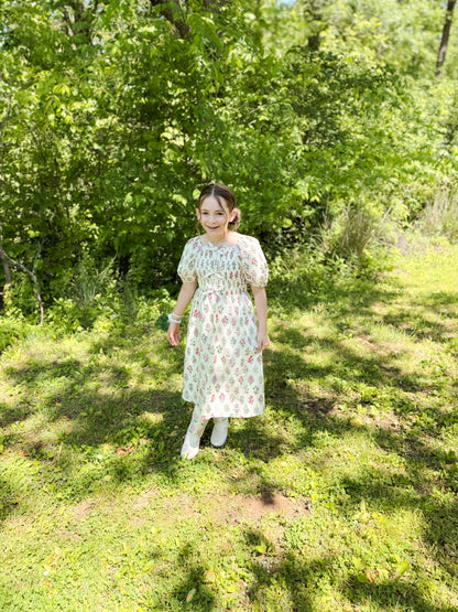 Eloise Dress in Cream- Tween (S 7/8- XL 13/14)