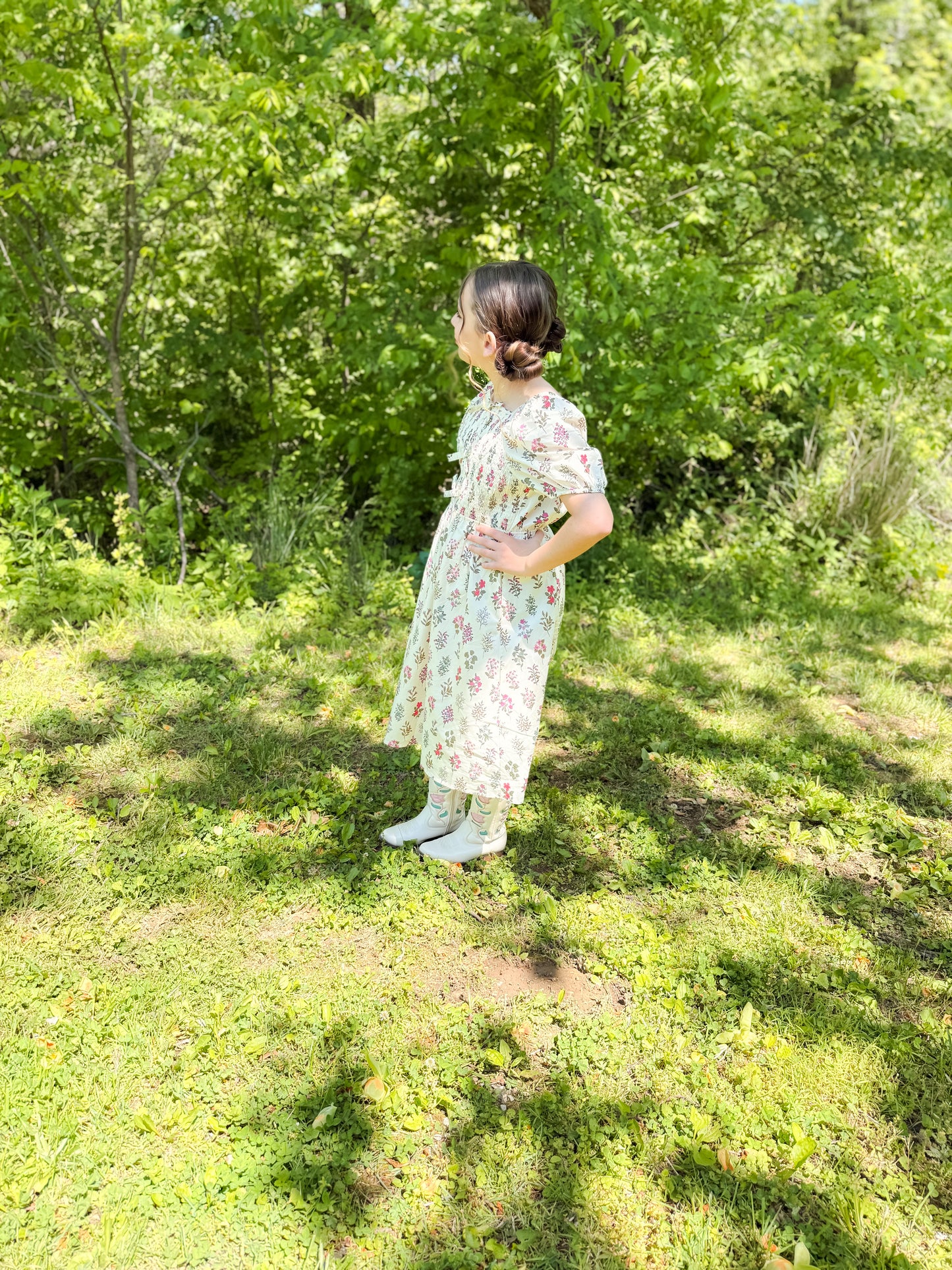 Eloise Dress in Cream- Tween (S 7/8- XL 13/14)