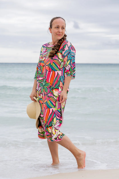 Carlie Swim Dress in Aloha Bloom- Misses (S)