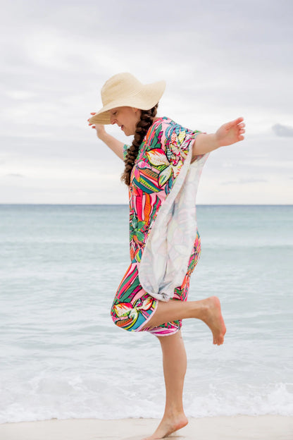Carlie Swim Dress in Aloha Bloom- Misses (S)