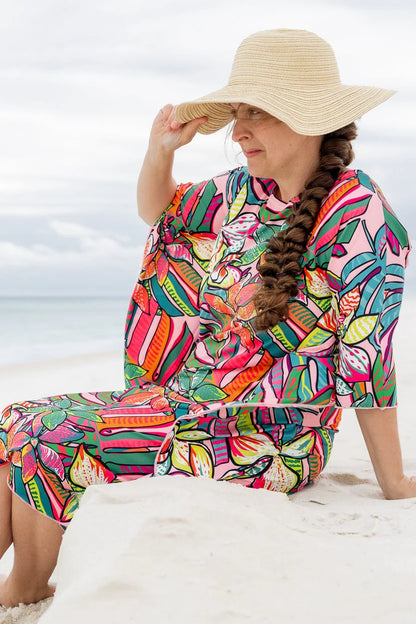 Carlie Swim Dress in Aloha Bloom- Misses (S)