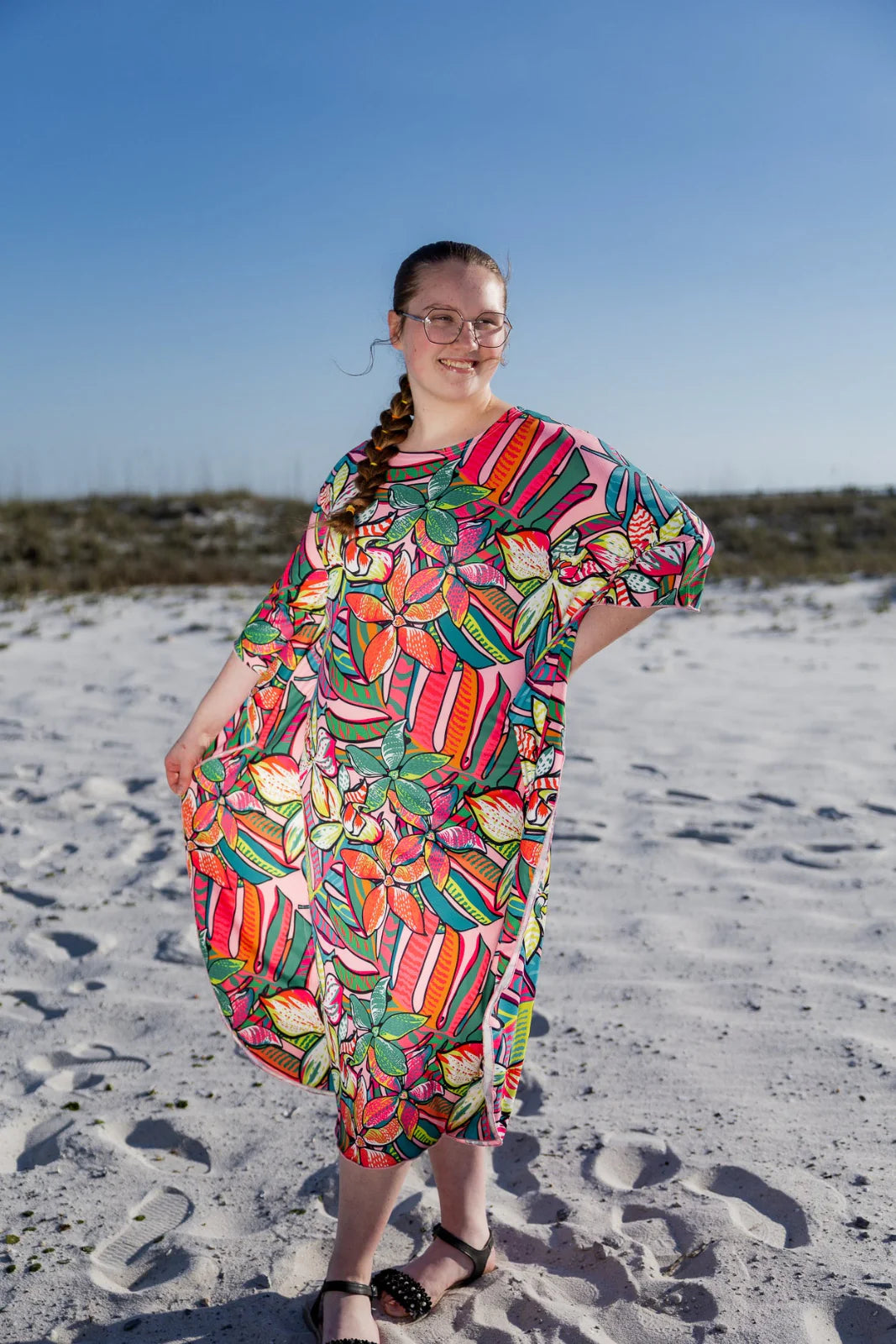 Carlie Swim Dress in Aloha Bloom- Misses (S)