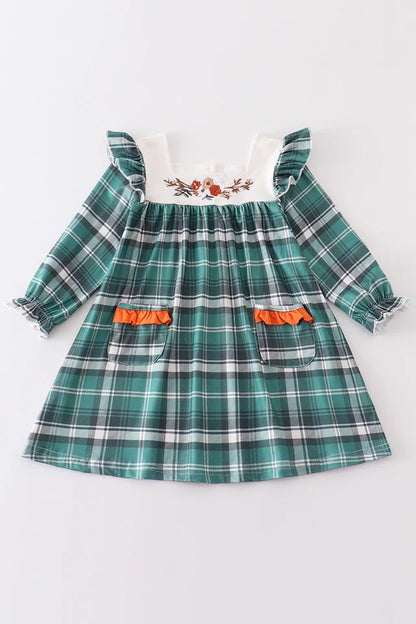 Scottie Dress in Green Plaid- Girls (2-8)