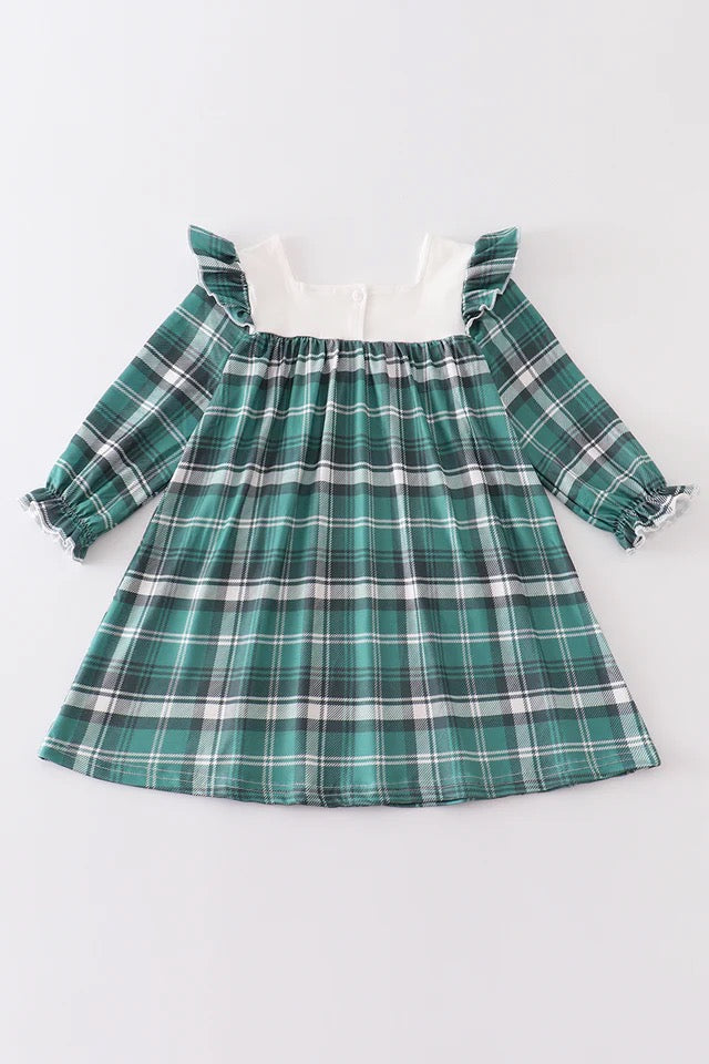 Scottie Dress in Green Plaid- Girls (2-8)