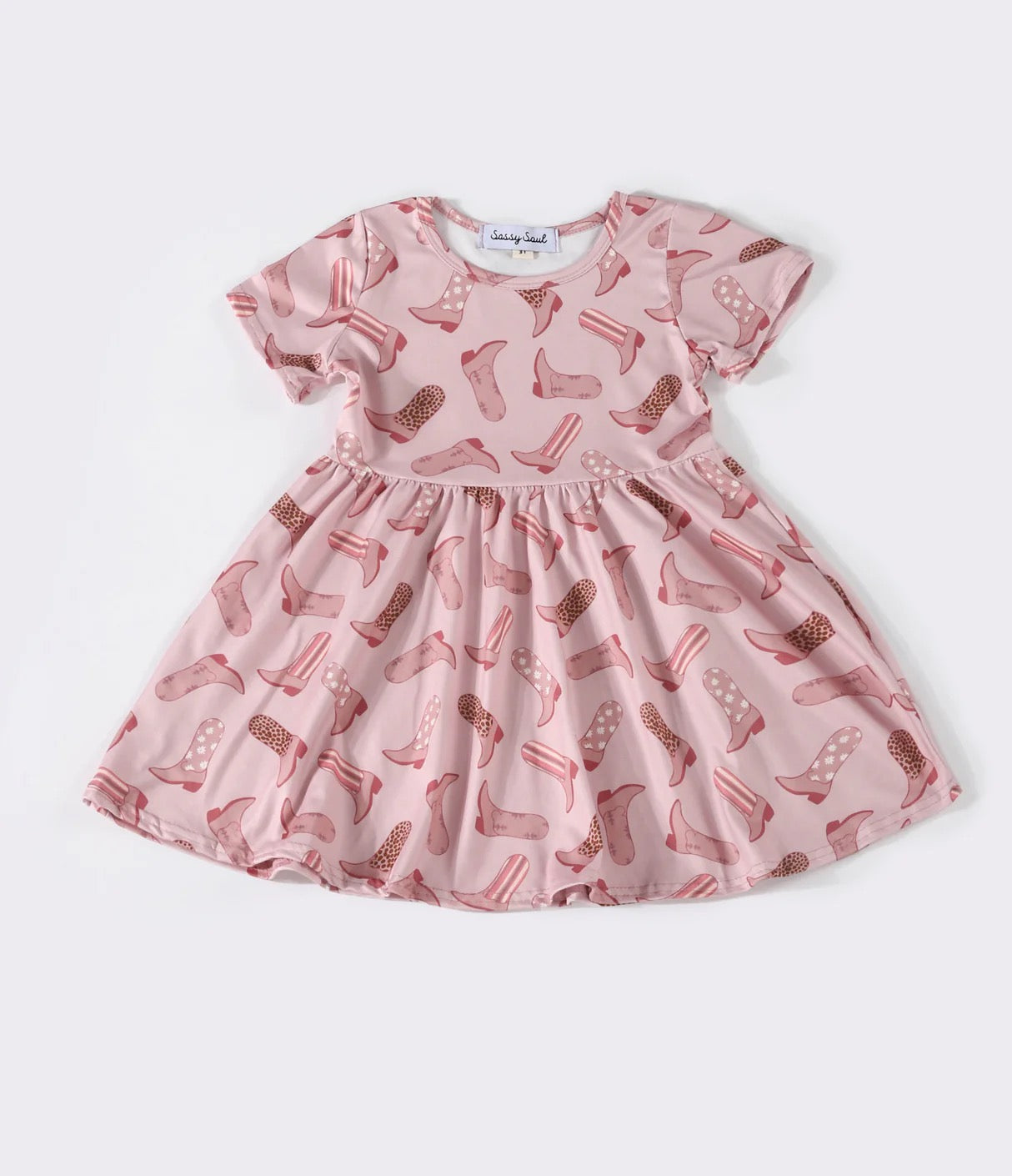 Elodie Twirl Dress in Pink- Girls (18M-6)