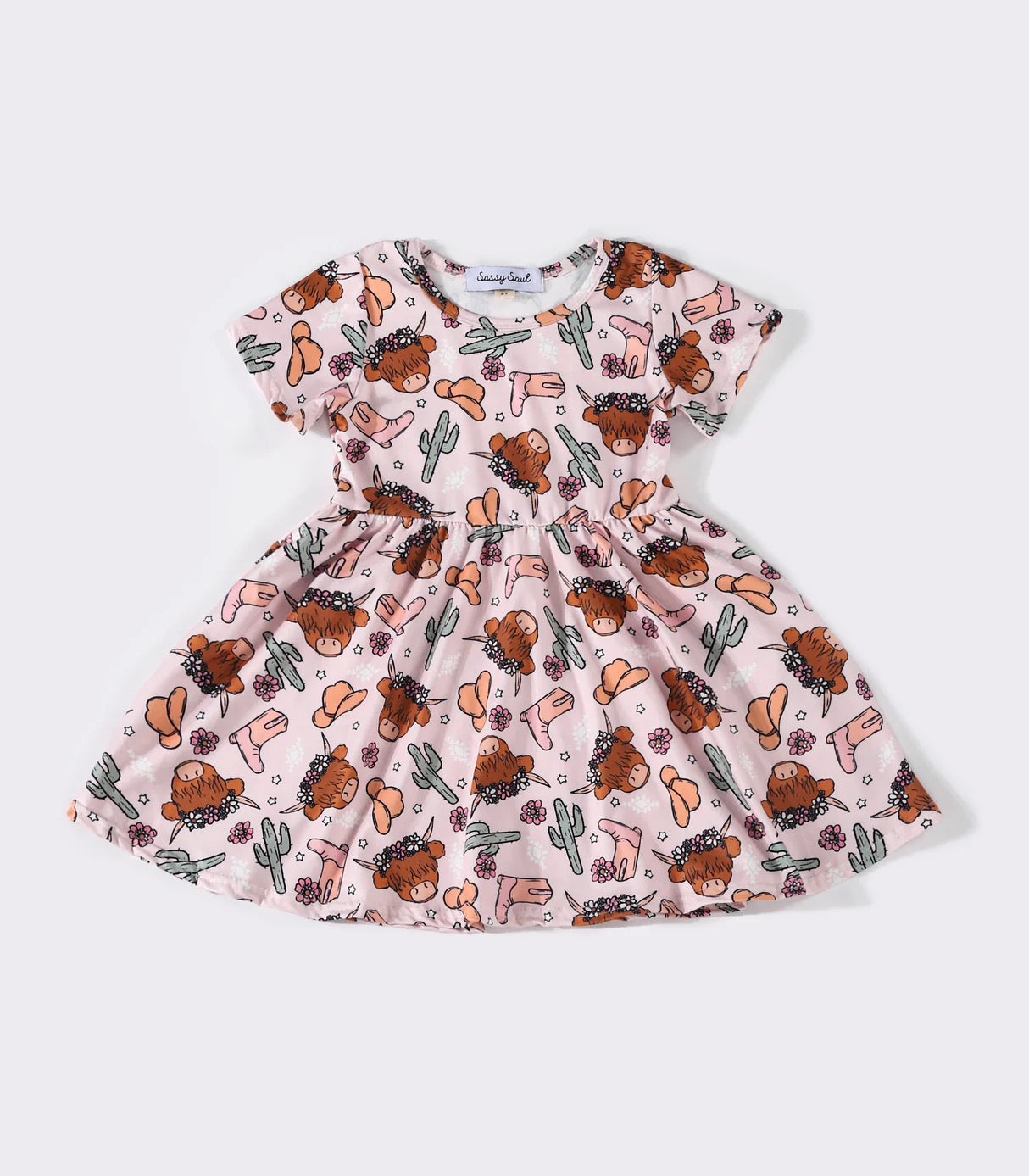 Ivey Twirl Dress in Pink- Girls (18M-6)