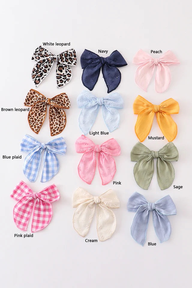 Coquette Hair Bow- Girls (6 Inch)