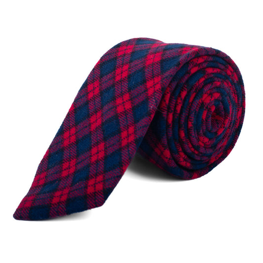 Men's 100% Cotton Checkered Ties