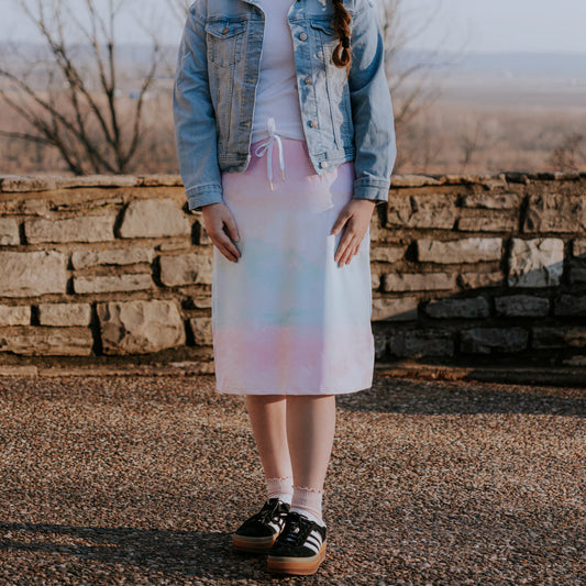 Limited Youth Mod Skirt in Pastel Breeze-Girls (M 8/10)