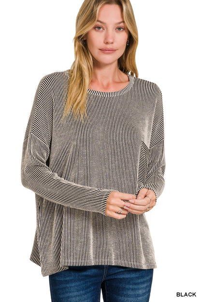 Rylan Top in Black- Misses & Plus (S/M-2X/3X)