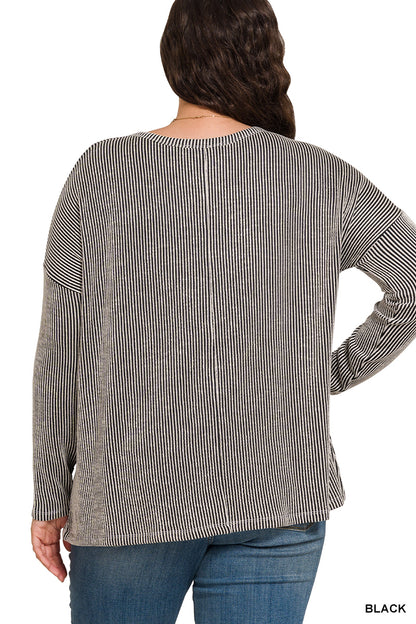 Rylan Top in Black- Misses & Plus (S/M-2X/3X)