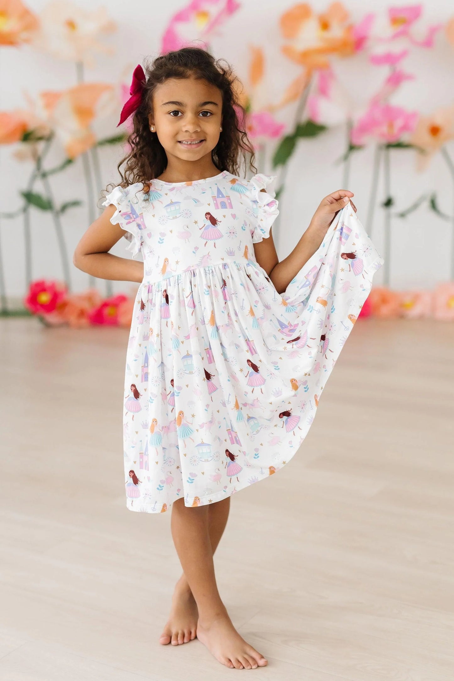 Flutter Sleeve Twirl Dress in Fairy Princess- Infant/Girls/Tween (6/12M-3T,5/6-9/10)