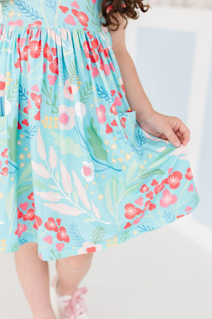 Pocket Twirl Dress in Spring Breeze- Infant/Girls (6/12M-3T,5/6)