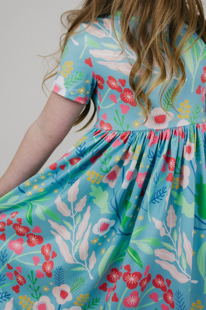 Pocket Twirl Dress in Spring Breeze- Infant/Girls (6/12M-3T,5/6)