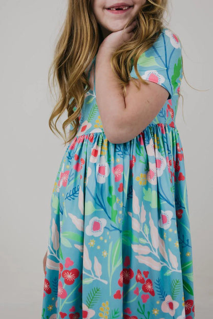 Pocket Twirl Dress in Spring Breeze- Infant/Girls (6/12M-3T,5/6)