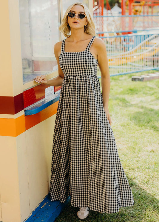 Bianca Dress in Sunday Check- Misses and Plus (XS-2X,4X)