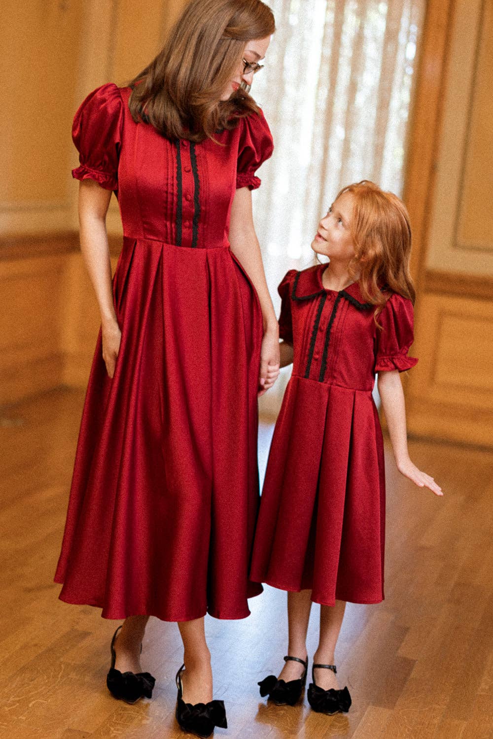 *PREORDER* Mini Sophia Dress in Garnet- Girls (2T-13/14)