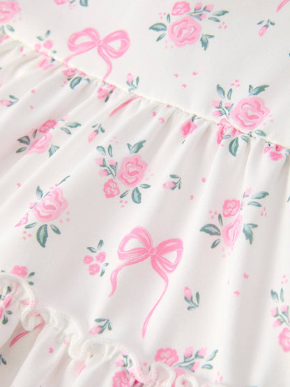 Annalise Dress in White- Girls (2-8/9)