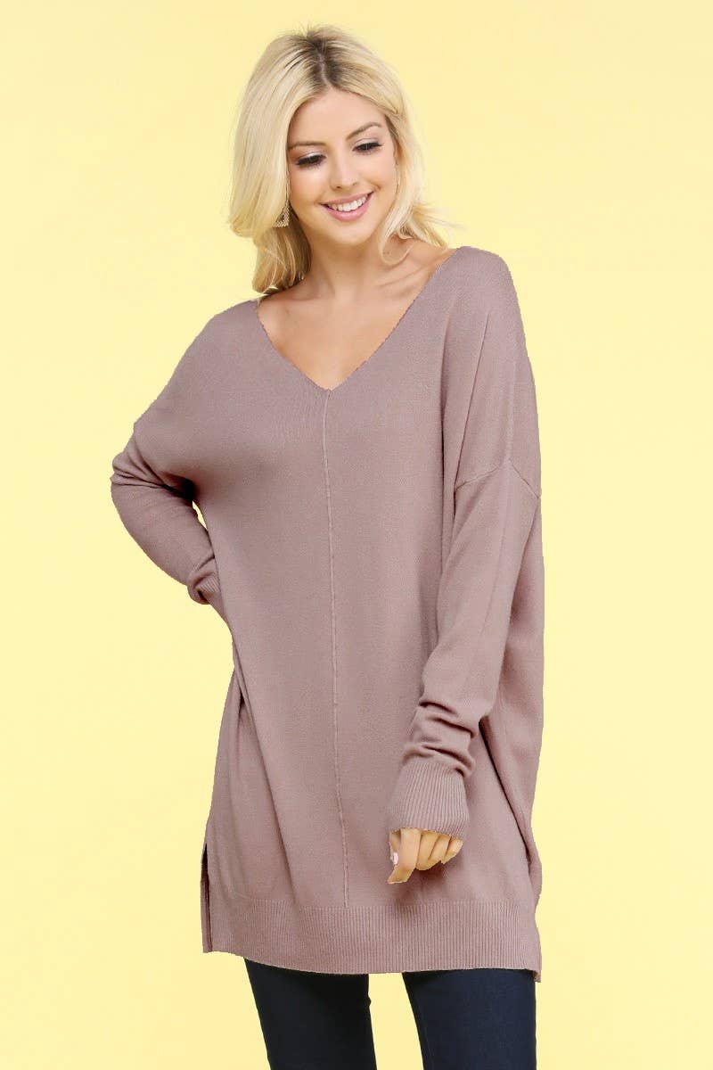 Lola Top in Mocha- Misses (S/M-M/L) – Darlin's Modest Wear