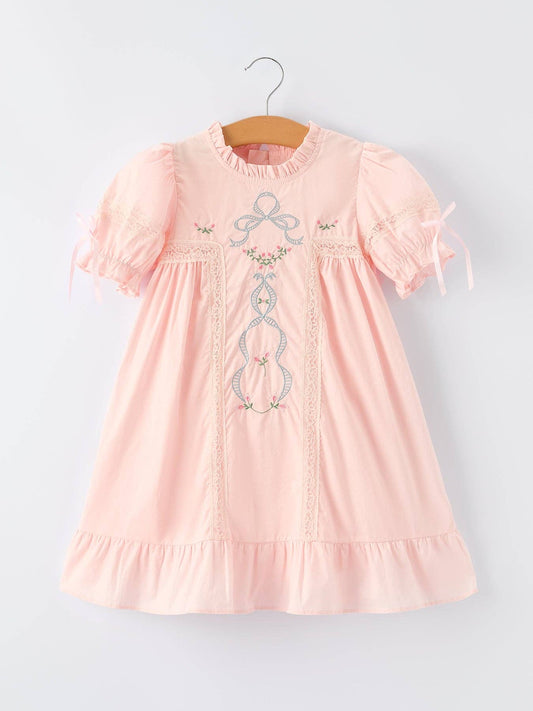Cecily Dress in Pink- Girls (2-7)