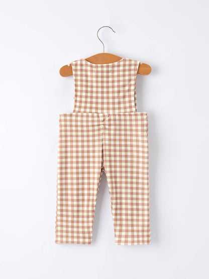 Gingerbread Boy Romper in Brown- Infant Boys (3M-18M)