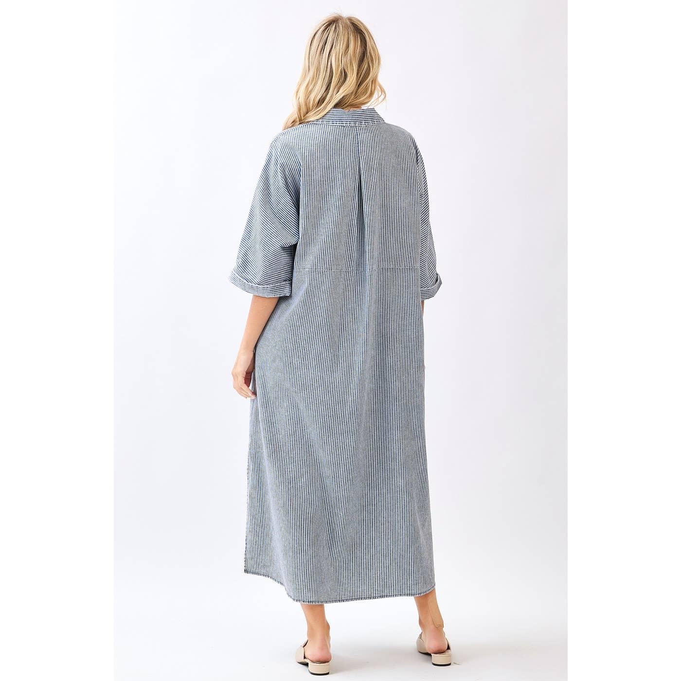 Collins Dress in Navy- Misses (S-L)