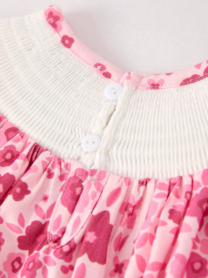 Boots Smocking Dress in Pink- Girls (2-7)