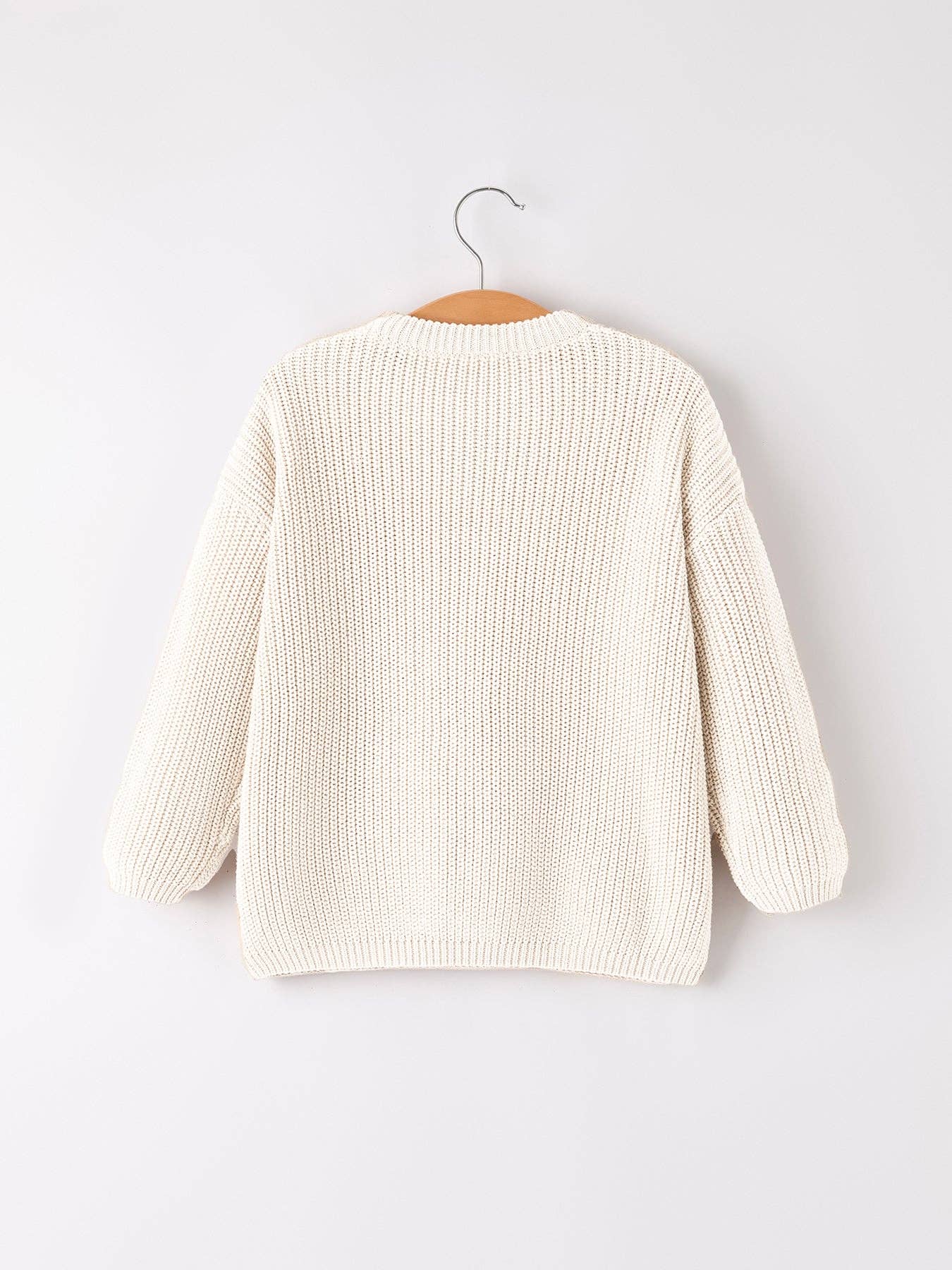 Christmas Tree Sweater in Ivory- Girls (18M-8/9)