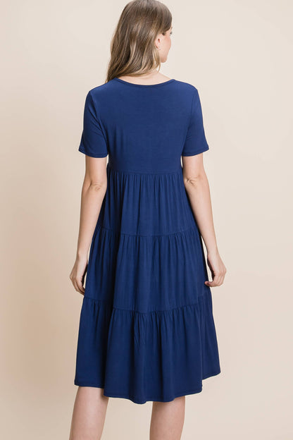 Joanna Dress in Navy- Misses (S-XL)