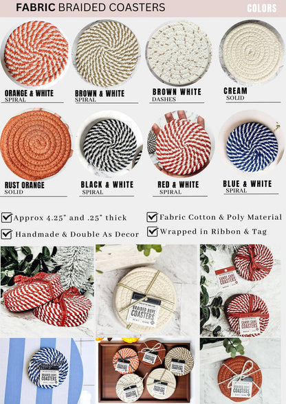 Fall Fabric Coaster Sets- Accessories