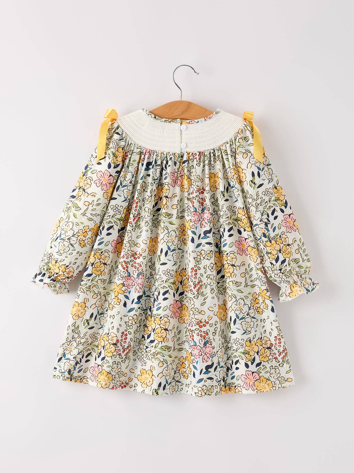 Goldie Dress in Gold Multi- Girls (2-6)