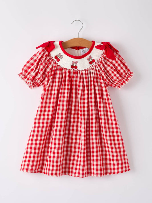 Cherry Dress in Red- Girls (6)