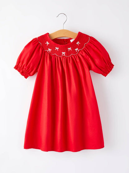 Kaelie Dress in Red- Girls (4,6)