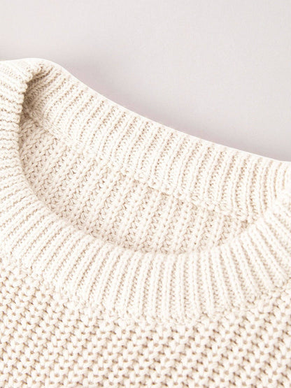 Christmas Tree Sweater in Ivory- Girls (18M-8/9)