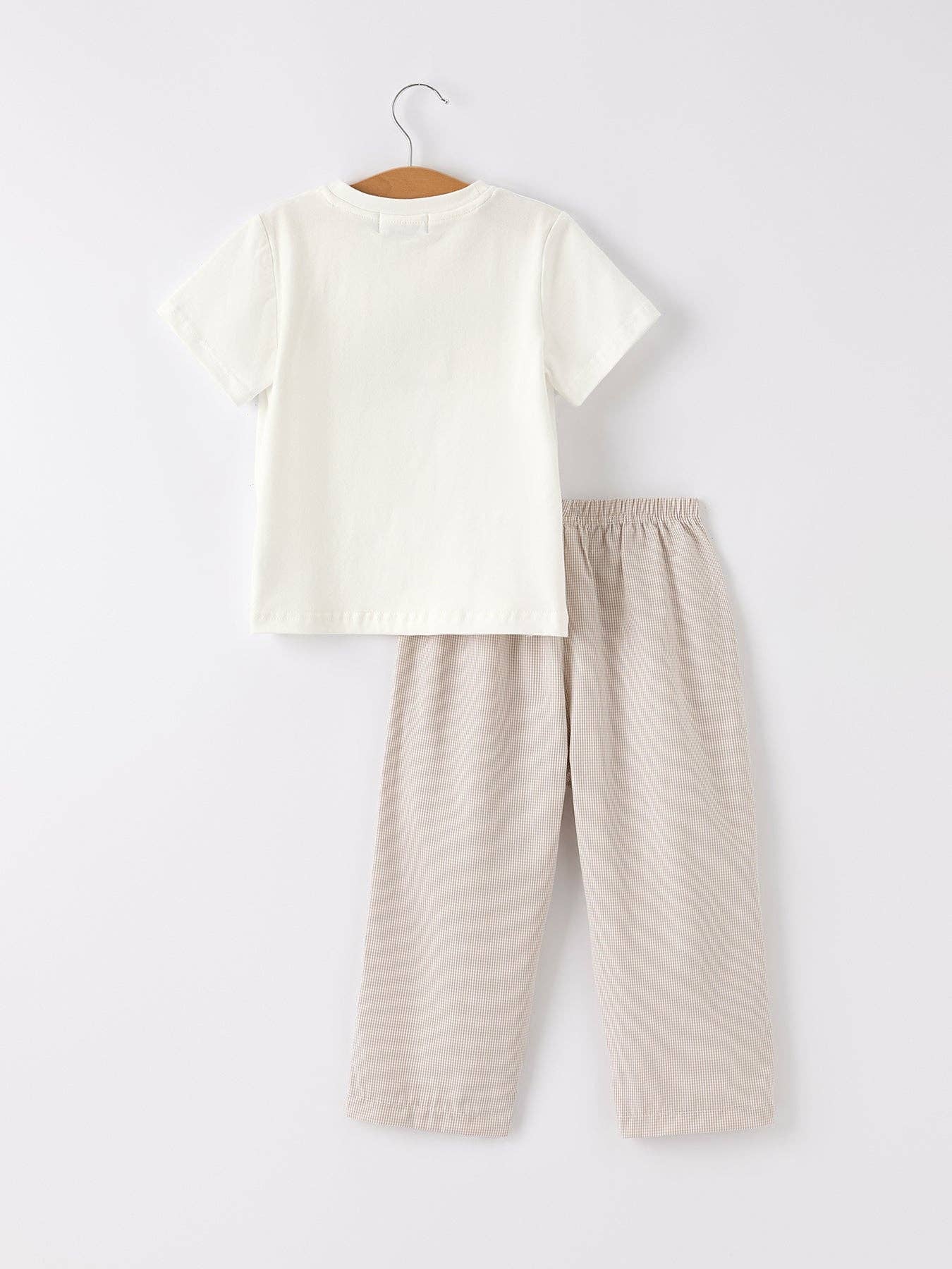 Pumpkin Patch Smocked Boys Set in Tan- Boys (2-5)