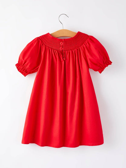 Kaelie Dress in Red- Girls (4,6)