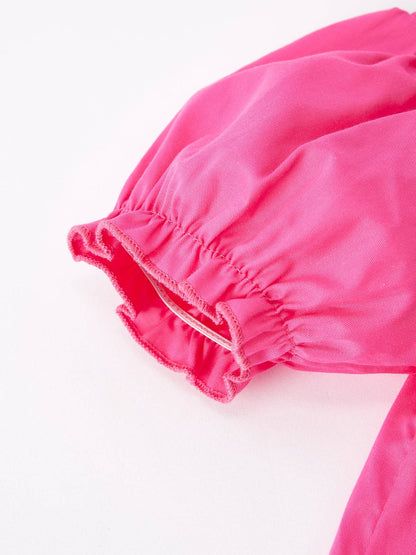 Kaelie Dress in Hot Pink- Girls (2-7)
