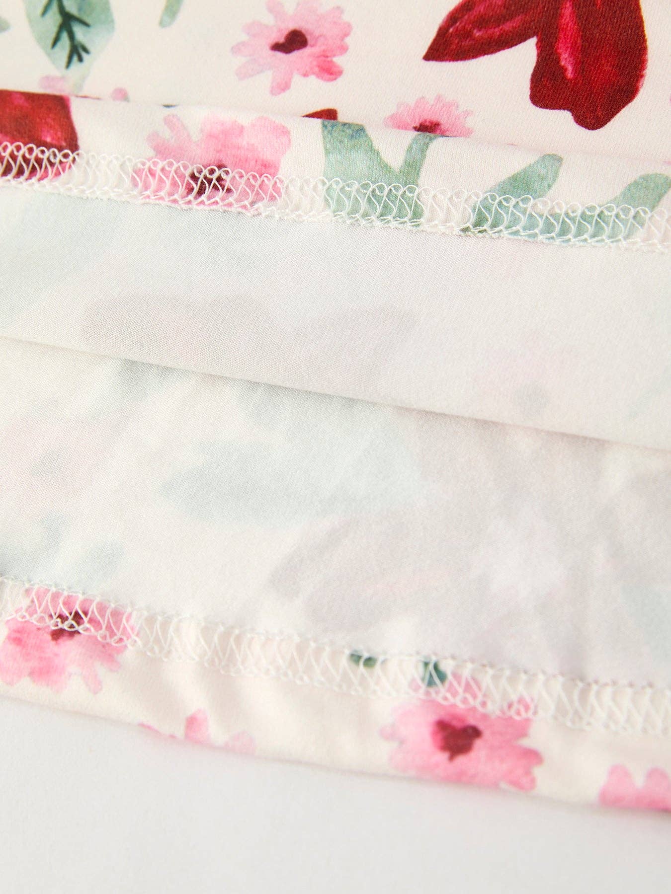 Christmas Floral Dress in Red and Pink- Girls (2-7)