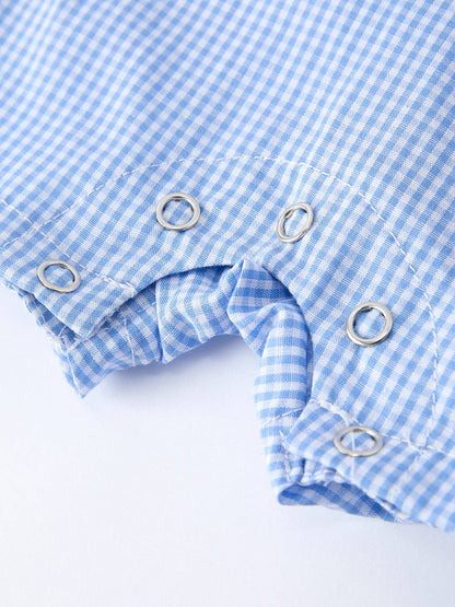 Beckett Romper in Blue- Infant Boys (3M-18M)