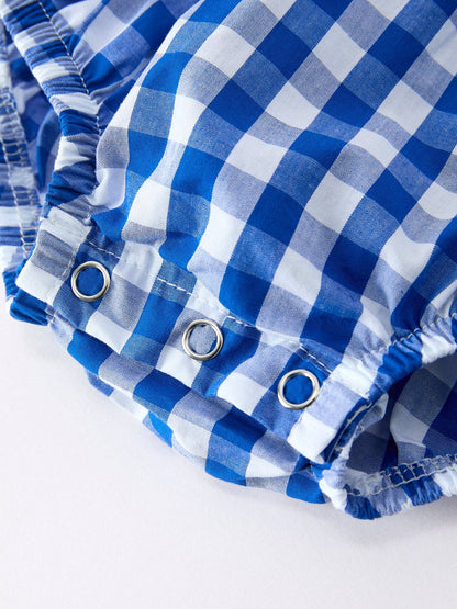 Bexley Romper in Blue- Infant Girls (3M-18M)