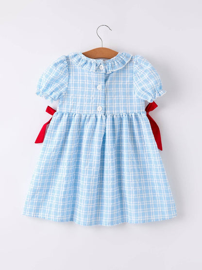 Amelia Dress in Blue- Girls (2-7)