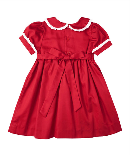 Margaret Dress in Red- Infant & Girls (12M-6X)