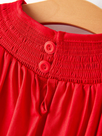 Kaelie Dress in Red- Girls (4,6)