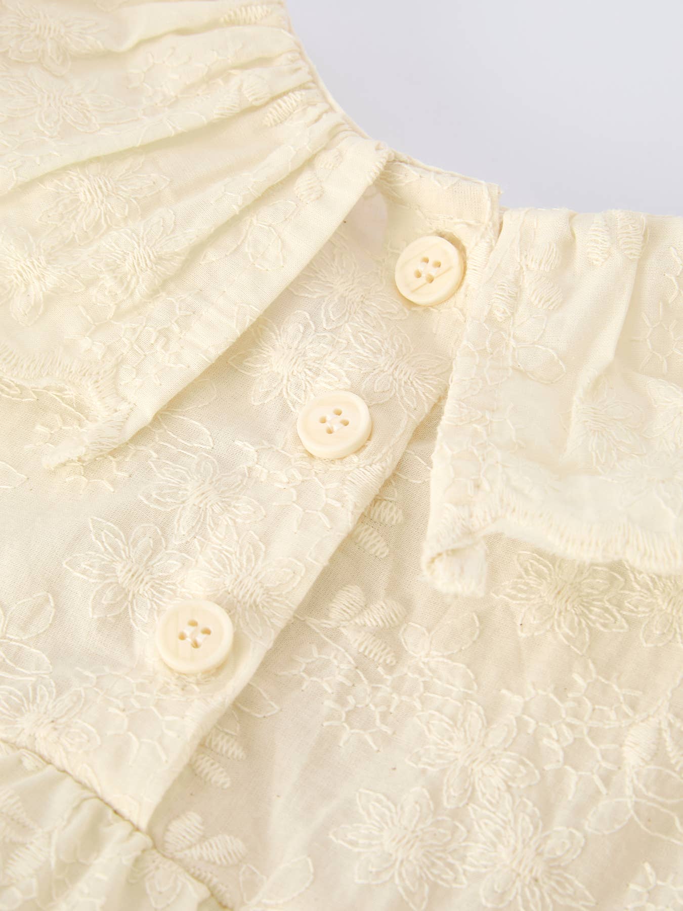 Adelaide Romper in Cream- Infant Girls (6M-24M)