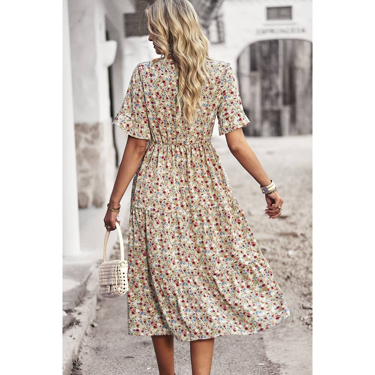 Maribelle Dress in Beige- Misses (L)
