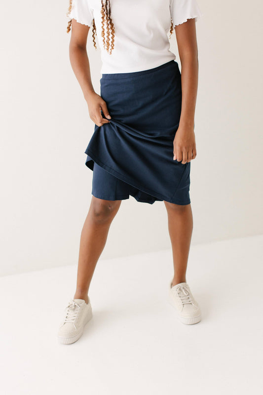 Kayla Uniform Skort in Navy- Misses (L)