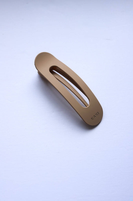 Oversized Lay Down Claw in Matte Bone- Accessories