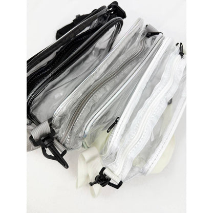 Clear Crossbody Bag in Grey