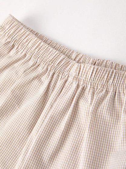 Pumpkin Patch Smocked Boys Set in Tan- Boys (2-5)