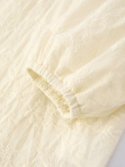 Adelaide Dress in Cream- Girls (18M-5)